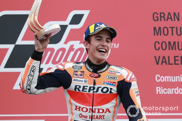 Podio: ganador de la carrera Marc Márquez, Repsol Honda Team