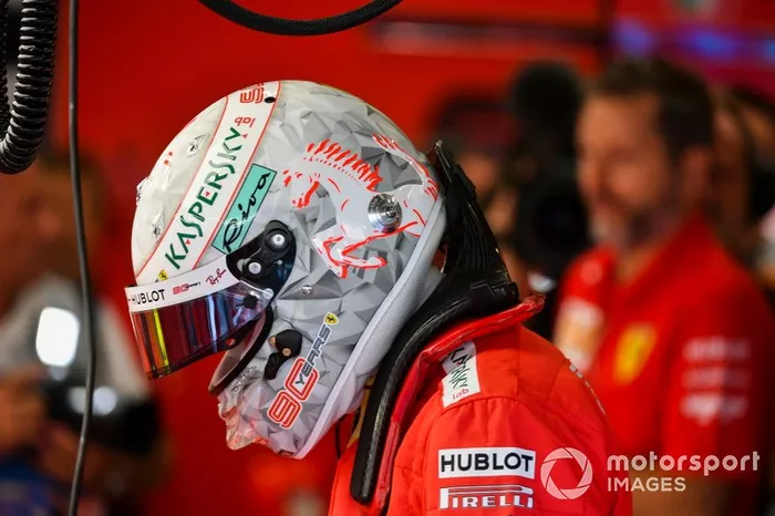 Sebastian Vettel, Ferrari, al GP del Belgio del 2019