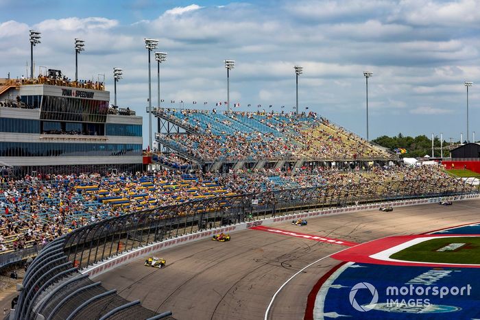 Scott McLaughlin, Team Penske Chevrolet, Alex Palou, Chip Ganassi Racing Honda, Scott Dixon, Chip Ganassi Racing Honda