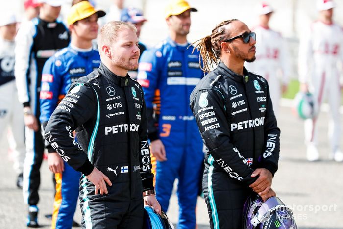 Valtteri Bottas, Mercedes y Lewis Hamilton, Mercedes 