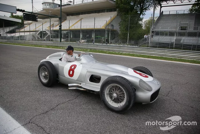 Lewis Hamilton et Sir Stirling Moss à Monza