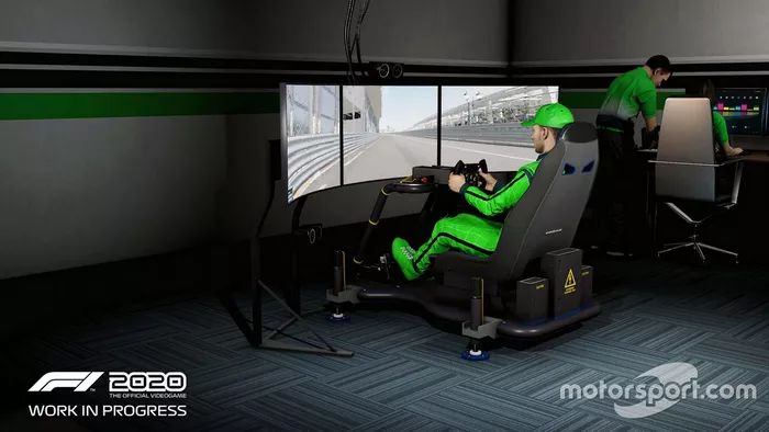 Capture d'écran du mode My Team dans F1 2020