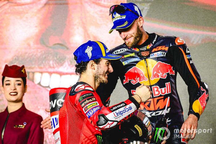 Francesco Bagnaia, Ducati Team, Brad Binder, Red Bull KTM Factory Racing 
