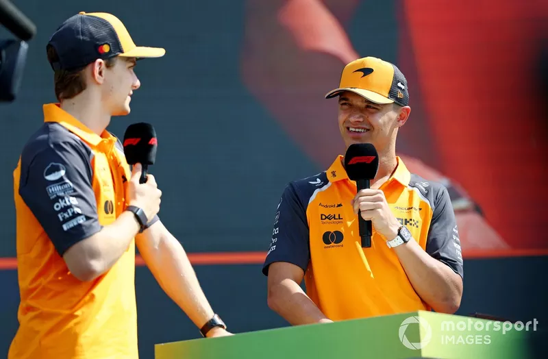 Lando Norris, McLaren, Oscar Piastri