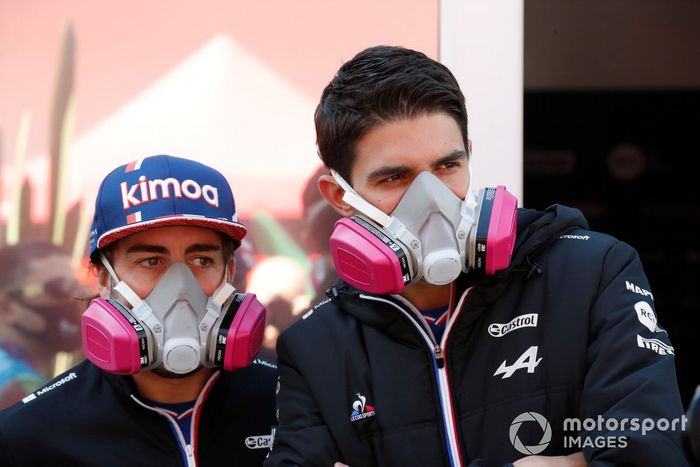 Fernando Alonso, Alpine F1 y Esteban Ocon, Alpine F1