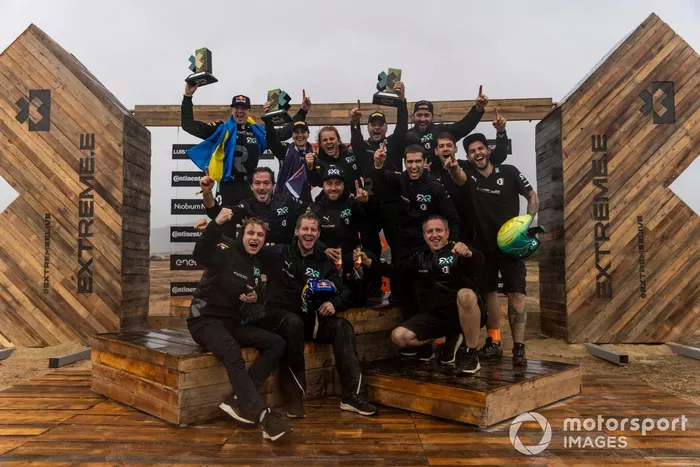 Molly Taylor, Johan Kristoffersson, Rosberg X Racing, 1ª posición, Nico Rosberg, fundador y CEO, Rosberg X Racing 