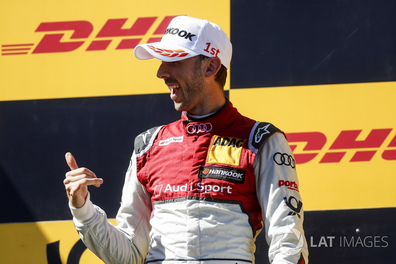 Podium: Race winner René Rast, Audi Sport Team Rosberg