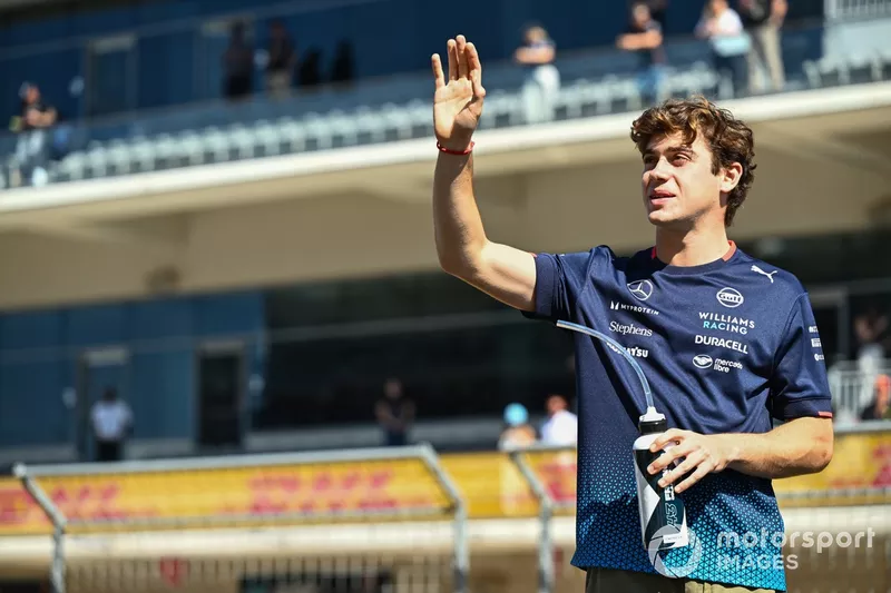 Franco Colapinto, Williams Racing on the drivers parade