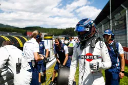Lance Stroll, Williams FW41, arrive sur la grille