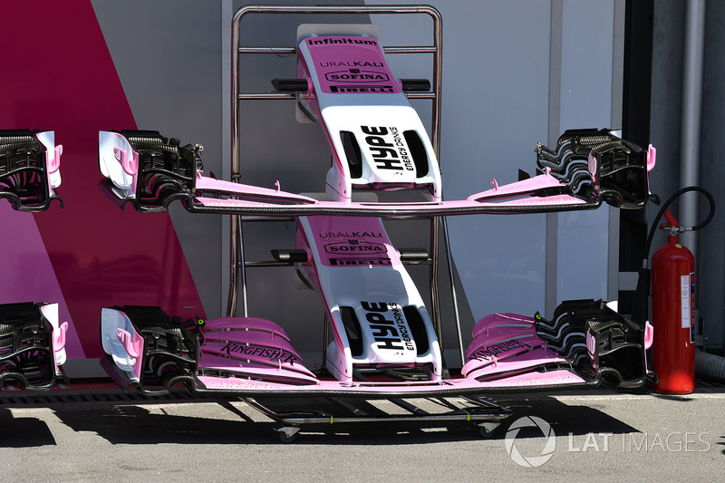 Force India VJM11 nose and front wings