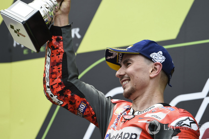 Podium: Jorge Lorenzo, Ducati Team