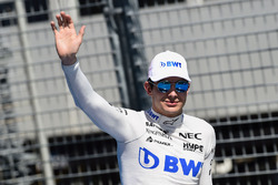 Esteban Ocon, Force India F1 lors de la parade des pilotes