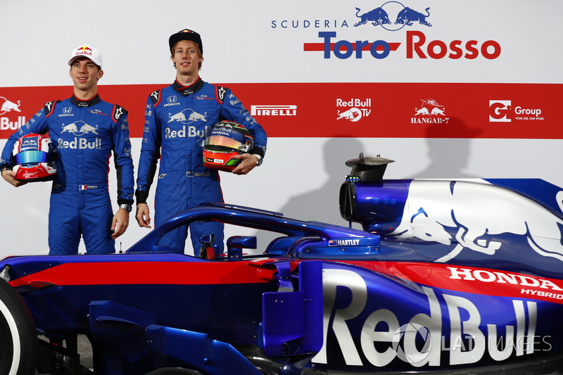 Pierre Gasly, Scuderia Toro Rosso and Brendon Hartley, Scuderia Toro Rosso, the new Scuderia Toro Ro