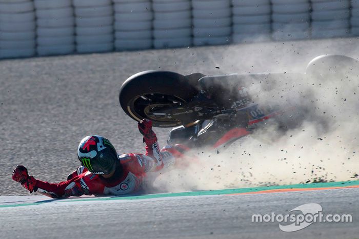 Choque de Jorge Lorenzo, Ducati Team