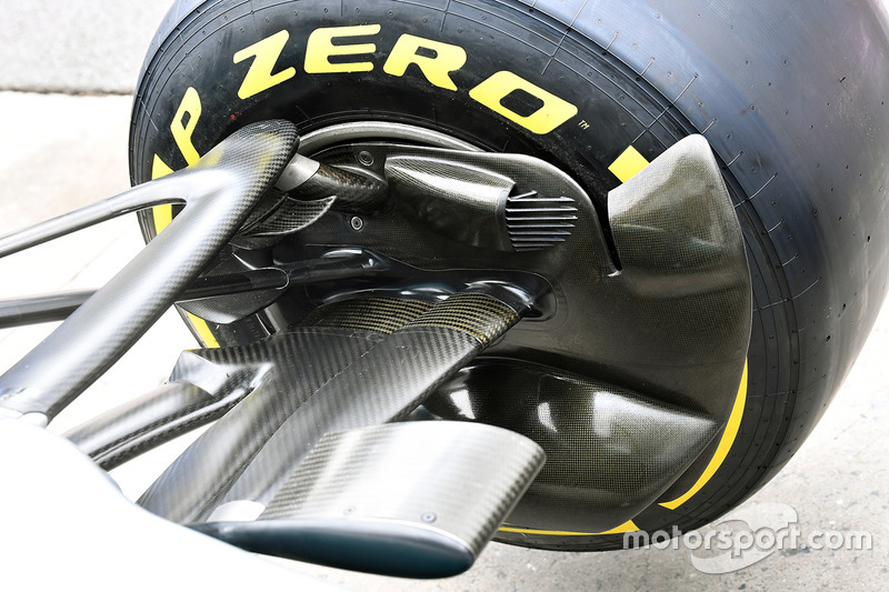 Mercedes-Benz F1 W08  front brake duct detail