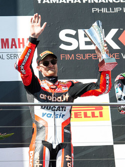 Podium : le deuxième, Chaz Davies, Ducati Team