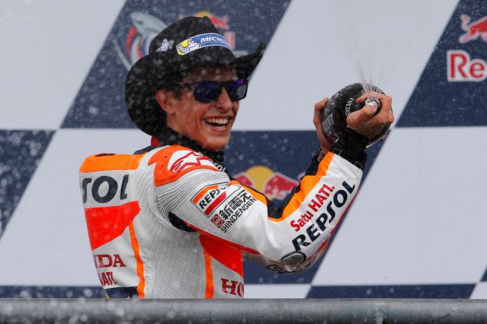 Podium: Race winner Marc Marquez, Repsol Honda Team, Honda