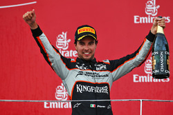 Серхіо Перес, Sahara Force India F1 святкує своє третє місце на подіумі