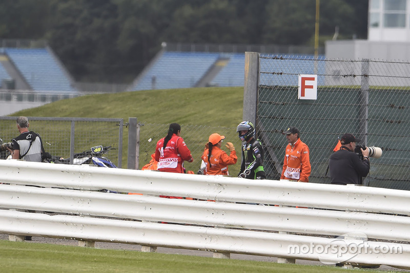 Alex Lowes, Tech 3 Yamaha after his crash