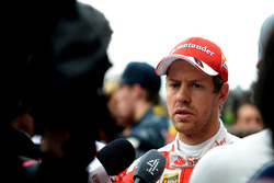 Sebastian Vettel, Ferrari with media
