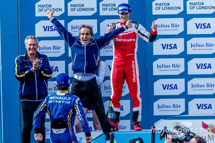 Podium : Nicolas Prost, Renault e.Dams et Alain Prost,  Renault e.Dams