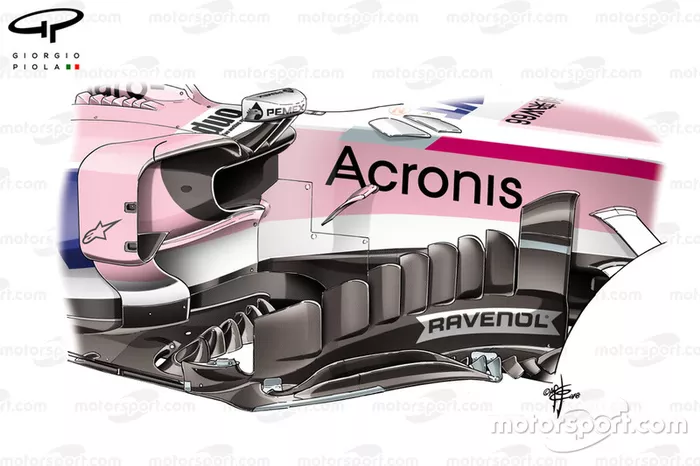 Force India new barge board