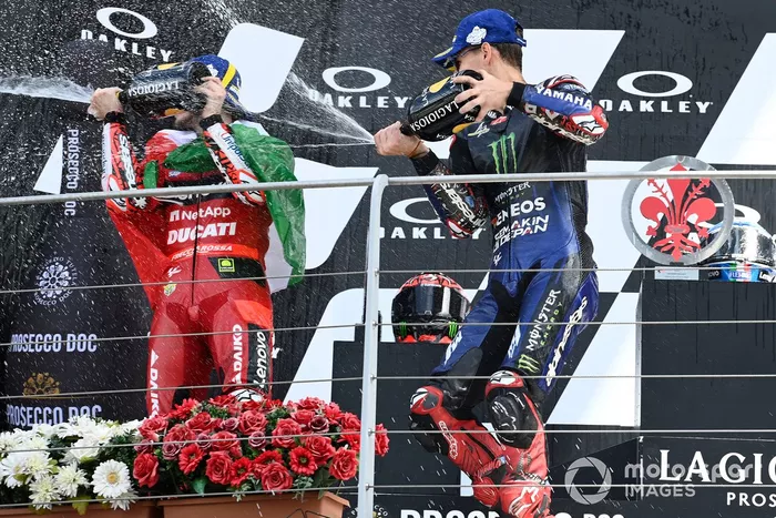 Podio: segundo lugar Fabio Quartararo, Yamaha Factory Racing