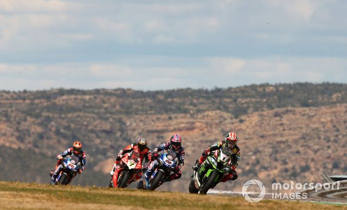 Jonathan Rea, Kawasaki Racing, Alex Lowes, Pata Yamaha, Chaz Davies, Aruba.it Racing-Ducati Team