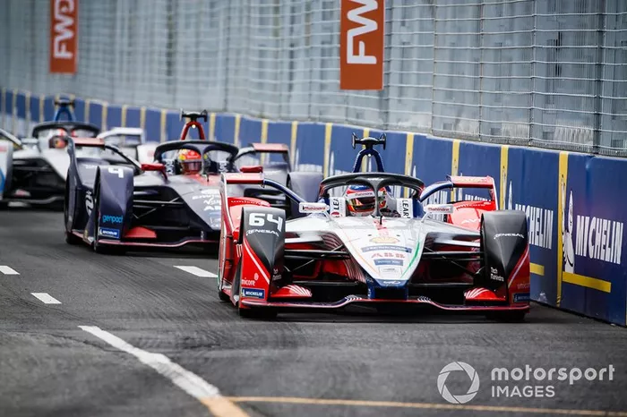 Jérôme d'Ambrosio, Mahindra Racing, M5 Electro, Robin Frijns, Envision Virgin Racing, Audi e-tron FE05 
