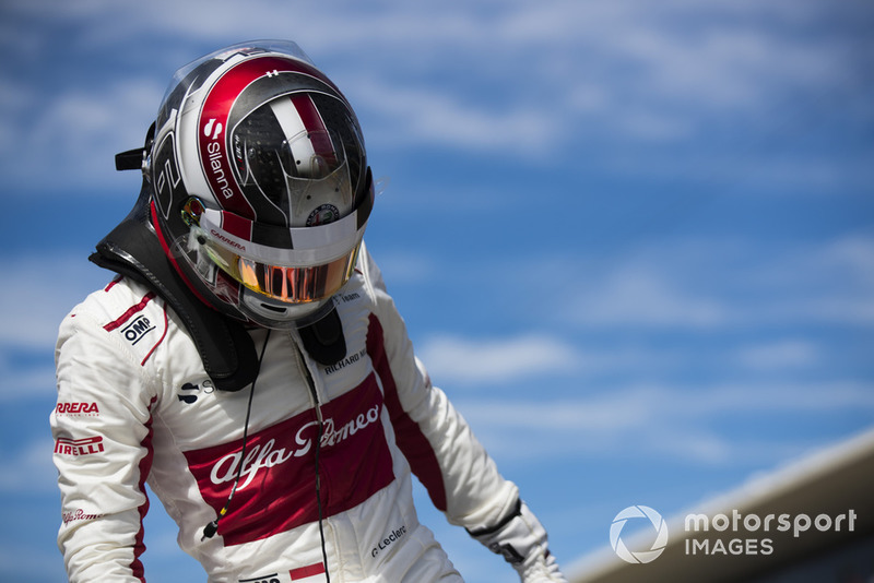Charles Leclerc, Sauber, in griglia di partenza