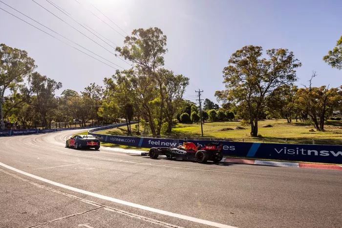 Supercars with Daniel Ricciardo, Red Bull Racing RB7 at Mount Panorama