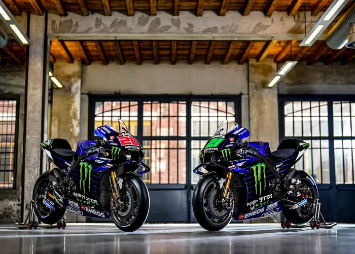 La moto di Fabio Quartararo, Yamaha Factory Racing, Franco Morbidelli, Yamaha Factory Racing
