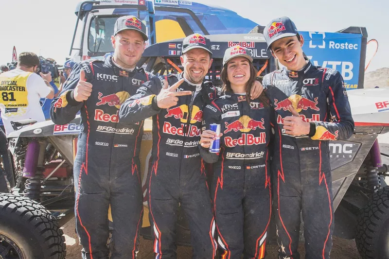 #301 Red Bull Off-Road Team USA: Cristina Gutierrez, Francois Cazalet, #303 Red Bull Off-Road Junior Team USA: Seth Quintero, Dennis Zenz