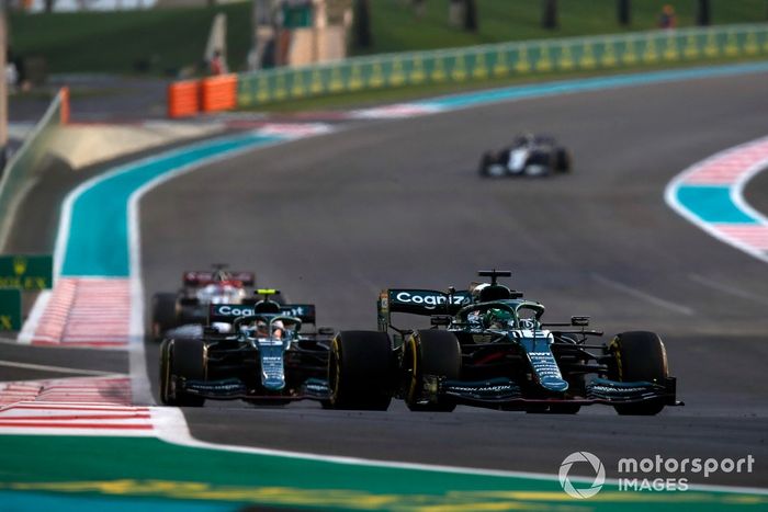 Lance Stroll, Aston Martin AMR21, Sebastian Vettel, Aston Martin AMR21