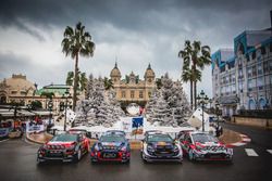 Foto de grupo de los coches WRC 2018