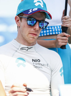 Oliver Turvey, NIO Formula E Team, at the autograph signing session