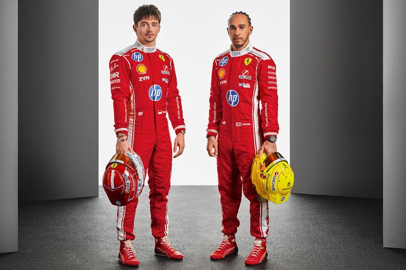 Lewis Hamilton e Charles Leclerc, Ferrari