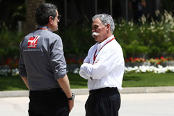 Guenther Steiner with Chase Carey