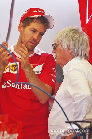 Sebastian Vettel, Ferrari y Bernie Ecclestone