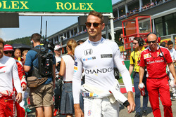 Jenson Button, McLaren en la parilla