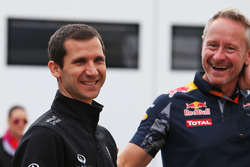 (L to R): Remi Taffin, Renault Sport F1 Engine Technical Director with Jonathan Wheatley, Red Bull R