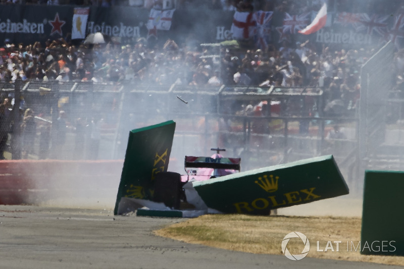 Sergio Perez, Force India VJM11, spint bij de start