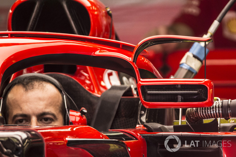 Ferrari SF71H, dettaglio dello specchietto vietato dal GP di Monaco