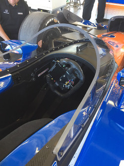 Scott Dixon, Chip Ganassi Racing Honda prueba el nuevo aeroscreen