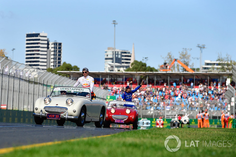 Max Verstappen, Red Bull Racing on the drivers parade