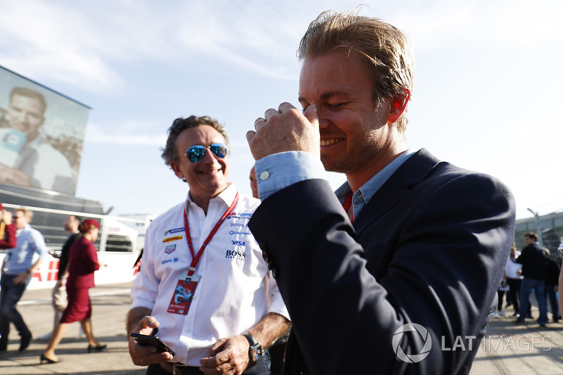 Alejandro Agag, CEO, Formula E, with Nico Rosberg, Formula 1 World champion, Formula E investor