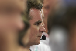 Jeff Gordon in the Mercedes AMG F1 garage
