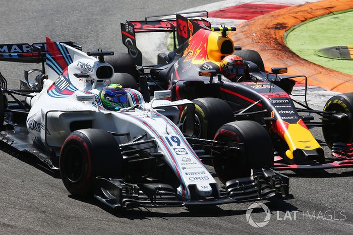  Felipe Massa, Williams FW40, Max Verstappen, Red Bull Racing RB13