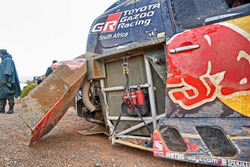 #301 Toyota Gazoo Racing, Toyota: Nasser Al-Attiyah, Matthieu Baumel na de crash