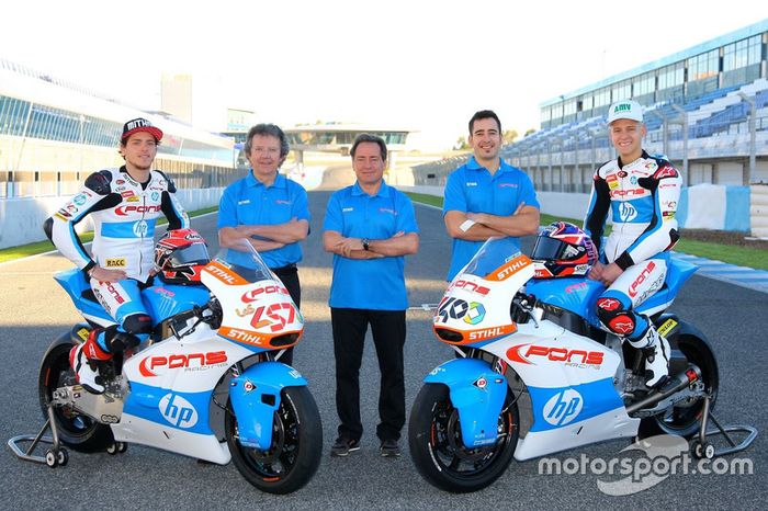 Edgar Pons y Fabio Quartararo, Pons HP 40 con el equipo